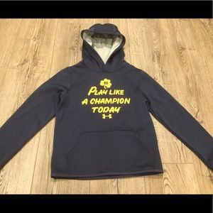 Notre Dame “Play Like a Champion Today” hoodie YS
